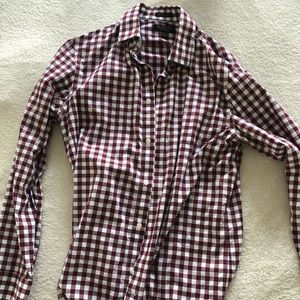 Banana Republic Non-Iron Dress Shirt Checkered